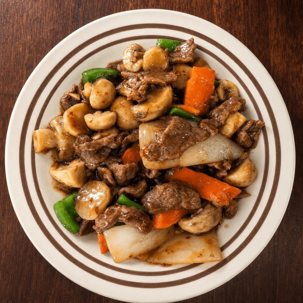 Beef in Garlic Sauce Combo.