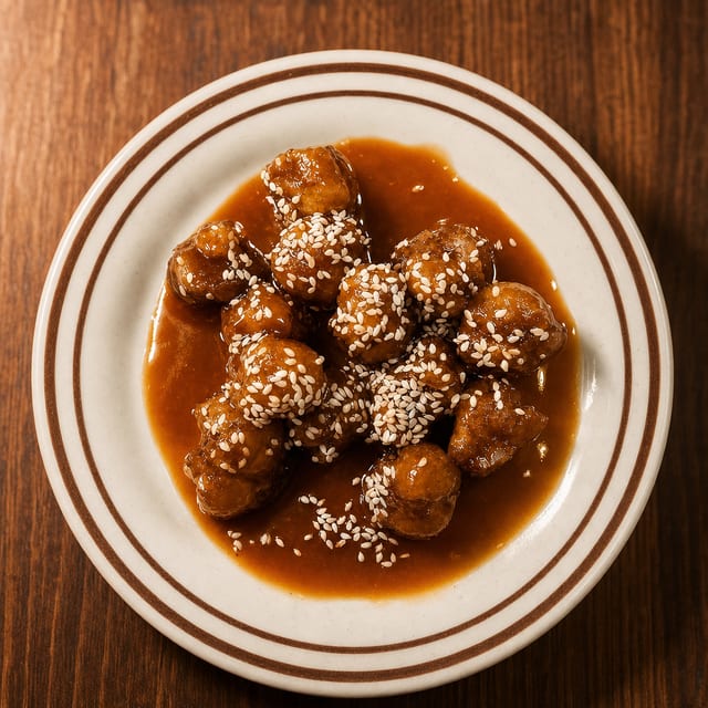 Sesame Chicken Golden Rounder (In Sauce) / Valid June 25 – July 1, 2026.