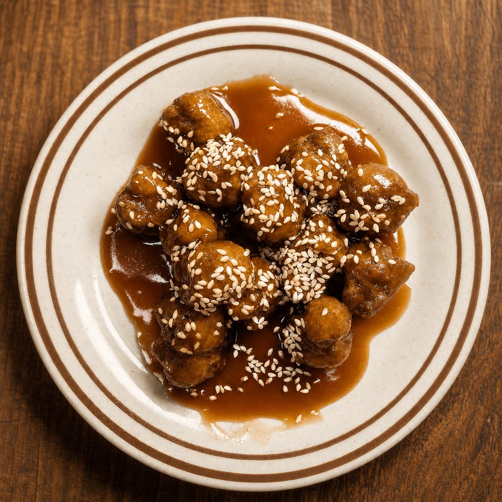 Sesame Beef Golden Rounder (In Sauce).