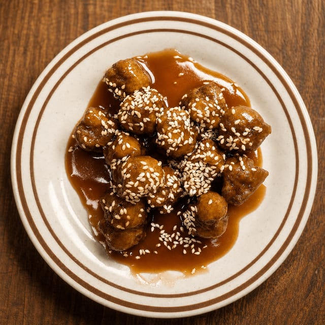 Sesame Beef Golden Rounder (In Sauce).